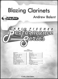 Blazing Clarinets band score cover